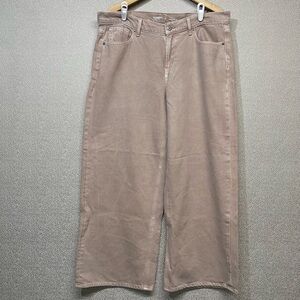 14 Old Navy Wide Leg Baggy Mid Rise Cropped Jeans